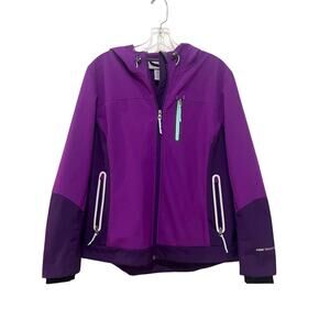 Free Country Womens Size Large Hooded Full Zip Jacket Purple